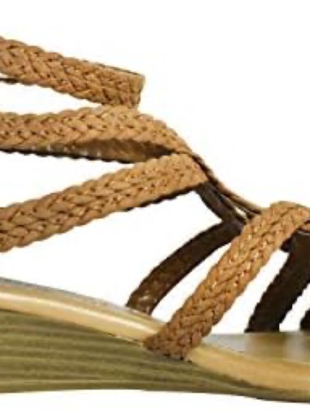 Dexflex Comfort Braided Strappy Sandals in Tan - Picture 2 of 5